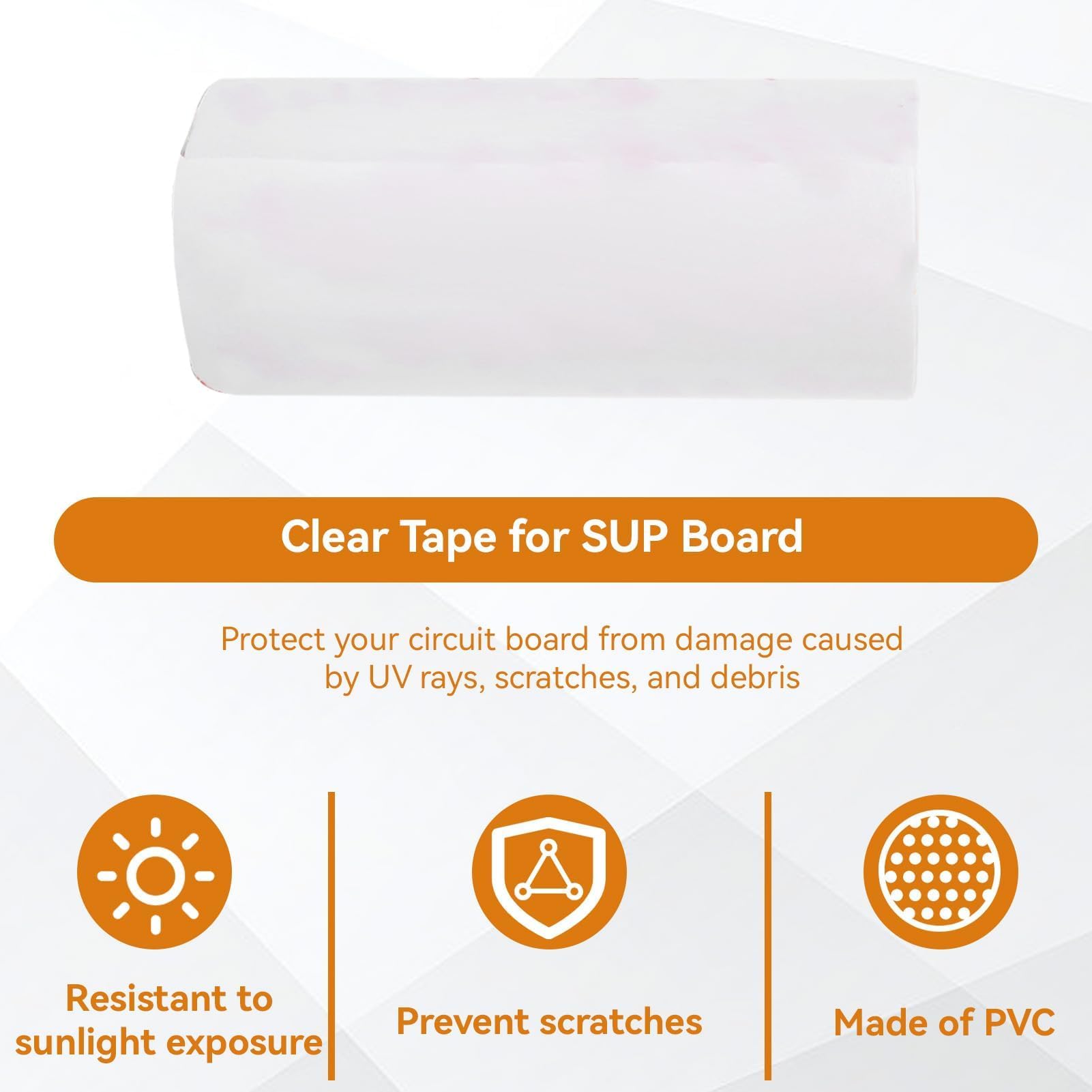 Amazon.com: equlup Paddle Board Rail Saver Clear Tape, 400x10CM